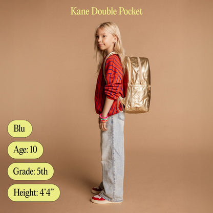 State Bags Kane Double Pocket Backpack Metallic 3D Stars
