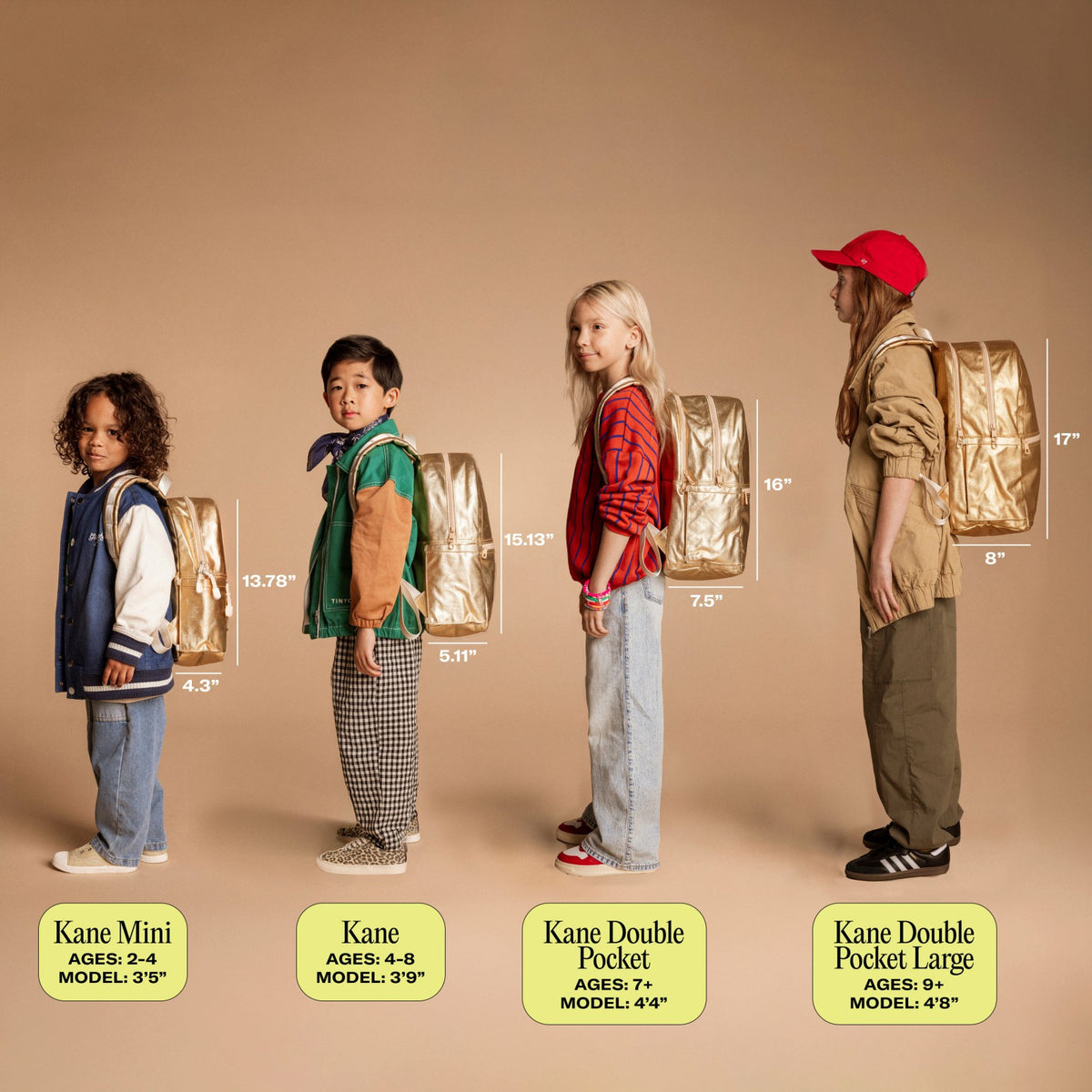 State Bags Kane Double Pocket Backpack Metallic 3D Stars