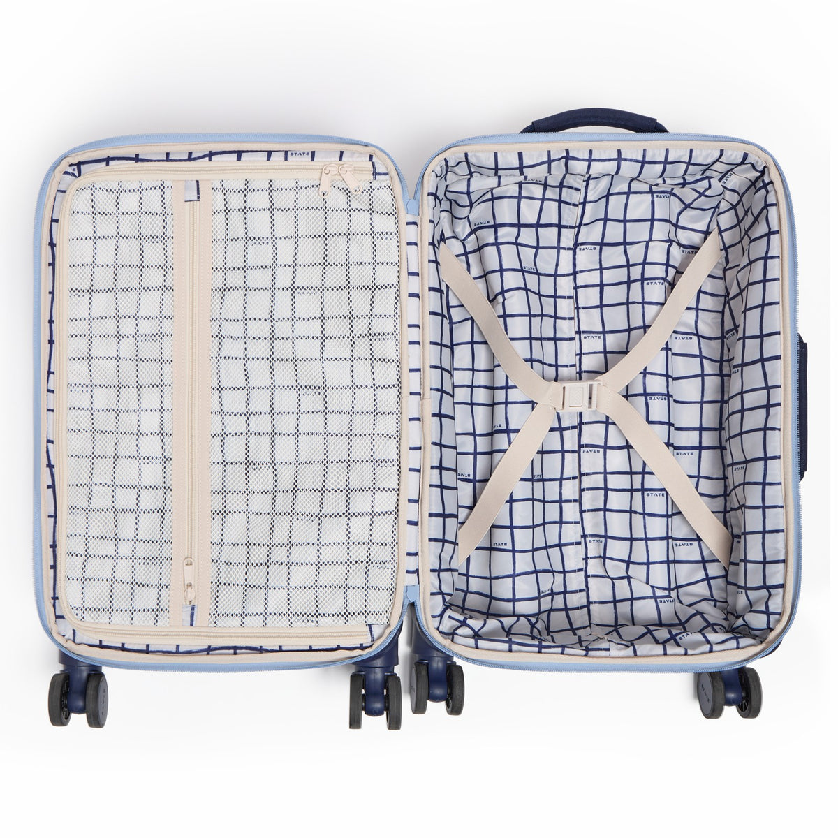State Bags Logan Suitcase Polyester Canvas Navy