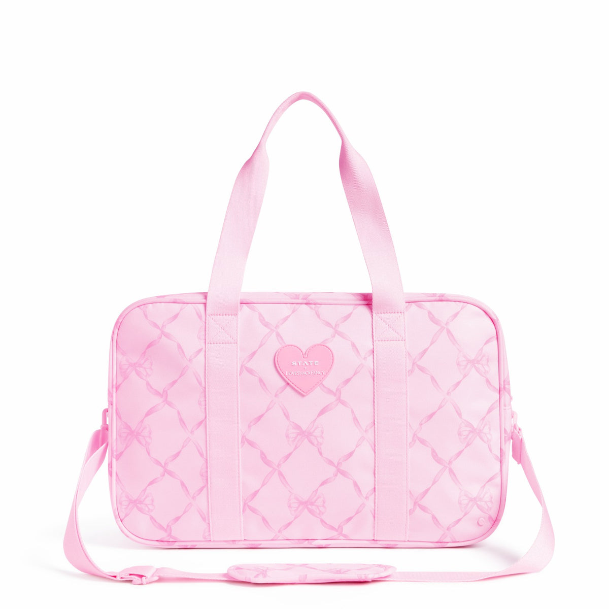 State Bags Rockaway Duffle Polyester Canvas Pink Peppermint