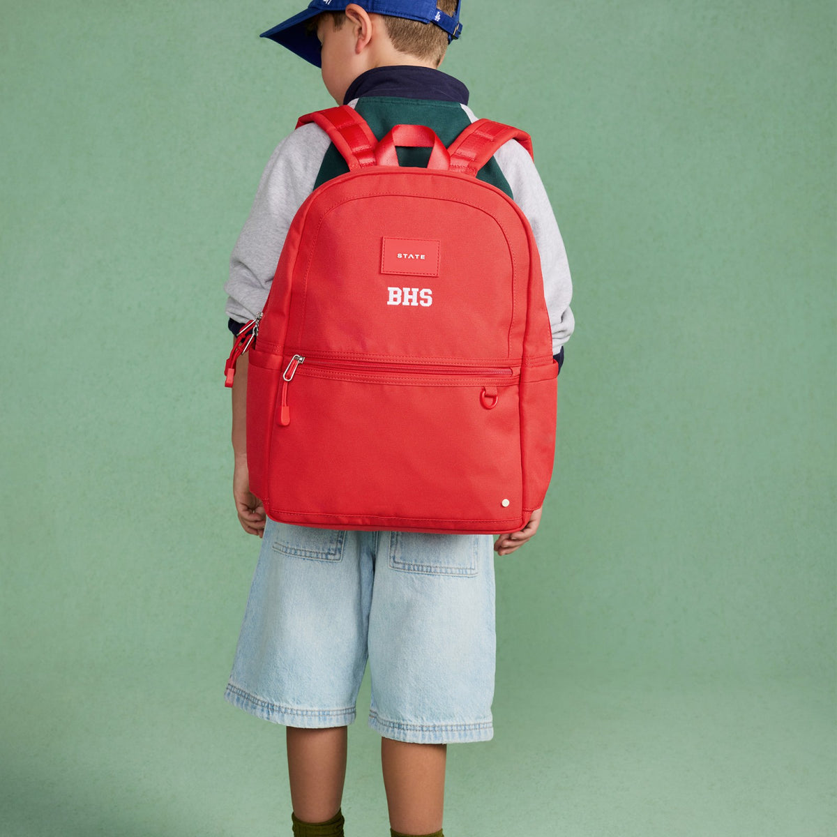 State Bags Kane Kids Backpack Recycled Polycanvas Red